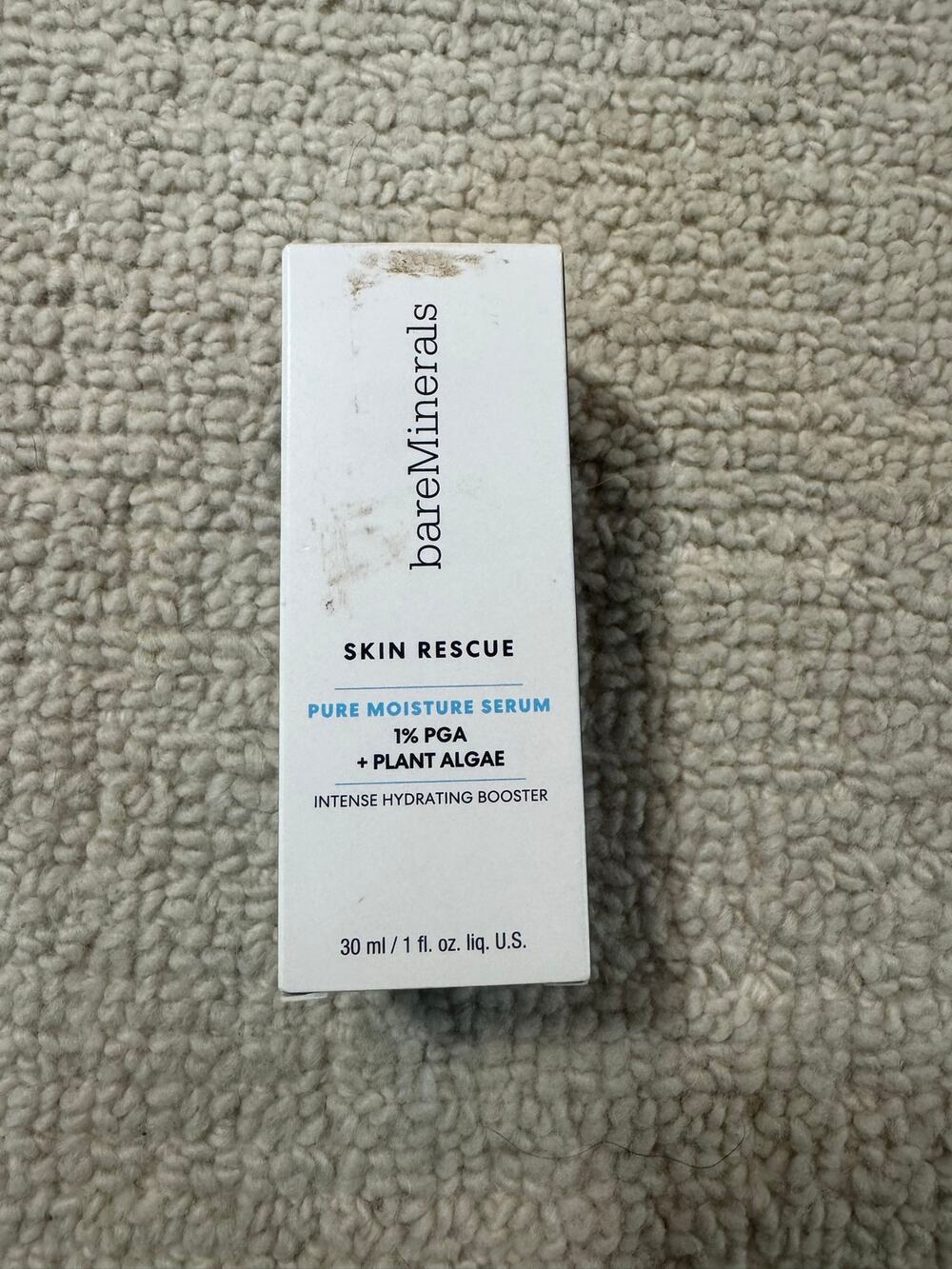 bareMinerals Skin Rescue Pure Moisture Serum 1% PGA + Plant Algae 1oz / 30ml NIB